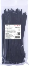 Кабельна стяжка e.ct.stand.300.5.black (100шт), чорна