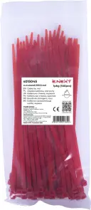 Кабельна стяжка e.ct.stand.300.5.red (100шт), червона №1