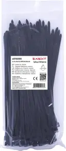 Кабельная стяжка e.ct.stand.300.8.black (100шт), черная №1