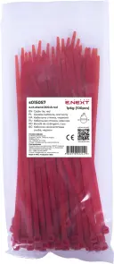 Кабельная стяжка e.ct.stand.300.8.red (100шт), красная №1
