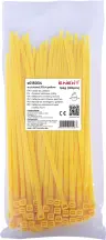 Кабельная стяжка e.ct.stand.370.4.yellow (100шт), желтая