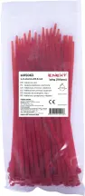 Кабельная стяжка e.ct.stand.400.8.red (100шт), красная