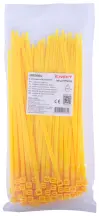 Кабельная стяжка e.ct.stand.400.8.yellow (100шт), желтая