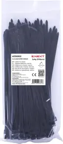 Кабельная стяжка e.ct.stand.60.3.black (100шт), черная №1