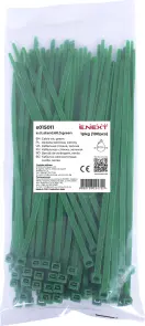 Кабельная стяжка e.ct.stand.60.3.green (100шт), зеленая №1