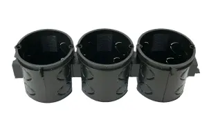 Коробка установочна e.db.stand.102.d60 цегла/бетон, блочна, глибока №1