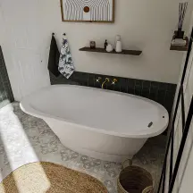 Ванна зі штучного каменю Studio Stone "Mersey" 180x80 MER180080