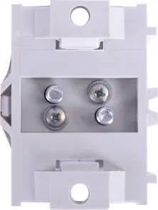 Клеммная колодка проходная e.tc.main.steel.35, 1х35 мм.кв./4х6 мм.кв., стальной контакт №4