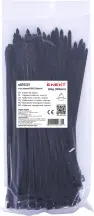 Кабельная стяжка e.ct.stand.150.3.black (100шт)