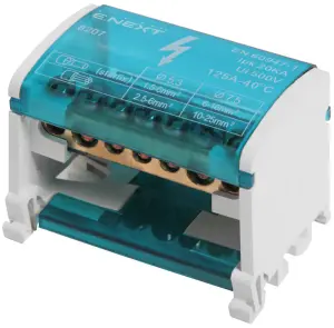 Шина нульова e.cbs.pro.2.7 в корпусі на DIN-рейку №1