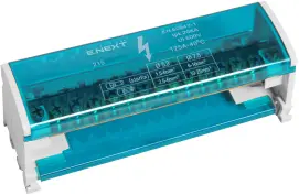 Шина нулевая e.cbs.pro.2.11 в корпусе на DIN-рейку