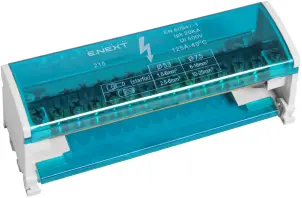 Шина нульова e.cbs.pro.2.11 в корпусі на DIN-рейку №1
