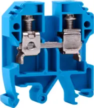 Клемна колодка набірна на DIN-рейку e.tc.din.pro.10.blue, синя, без кришки