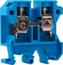 Клеммная колодка наборная на DIN-рейку e.tc.din.pro.16.blue, синяя, без крышки