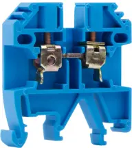 Клемна колодка набірна на DIN-рейку e.tc.din.pro.2.5.blue, синя, без кришки