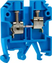 Клеммная колодка наборная на DIN-рейку e.tc.din.pro.4.blue, синяя, без крышки