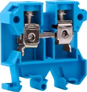 Клеммная колодка наборная на DIN-рейку e.tc.din.pro.6.blue, синяя, без крышки №1