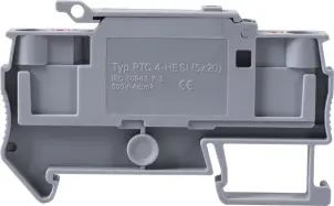 Клеммная колодка наборная на DIN-рейку e.tc.din.spring.4.HESI, под предохранитель 5x20 №2