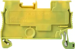 Наборная заземляющая клеммная колодка на DIN-рейку e.tc.z.din.spring.1,5 №2