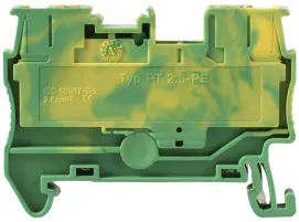 Наборная заземляющая клеммная колодка на DIN-рейку e.tc.z.din.spring.2.5