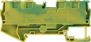 Наборная клеммная колодка заземления на DIN-рейке e.tc.z.din.spring.4.2-2, 4контакты №2