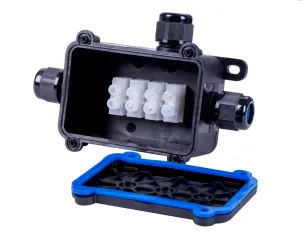 Коробка розподільча e.wdb.cnp723.3t з клемником, 133х81х42 мм, IP68 №3