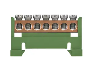 Шина нульова e.bs.stand.1.7.green 7 отв., зелений №2