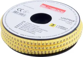 Маркер кабельный e.marker.stand.1.2.5.3, 1-2.5 кв.мм, "3", 1000 шт