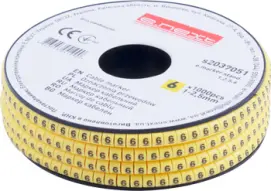 Маркер кабельный e.marker.stand.1.2.5.6, 1-2.5 кв.мм, "6", 1000 шт
