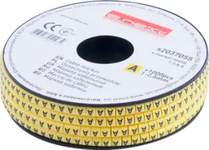 Маркер кабельный e.marker.stand.1.2.5.A, 1-2.5 кв.мм, "A", 1000 шт №1