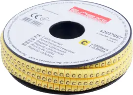 Маркер кабельный e.marker.stand.1.2.5.C, 1-2.5 кв.мм, "C", 1000 шт
