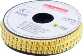 Маркер кабельный e.marker.stand.2.4.3, 2-4 кв.мм, "3", 500 шт