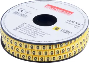 Маркер кабельный e.marker.stand.2.4.8, 2-4 кв.мм, "8", 500 шт №1