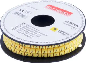 Маркер кабельный e.marker.stand.3.6.7, 3-6 кв.мм, "7", 350 шт №1