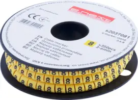 Маркер кабельный e.marker.stand.3.6.8, 3-6 кв.мм, "8", 350 шт