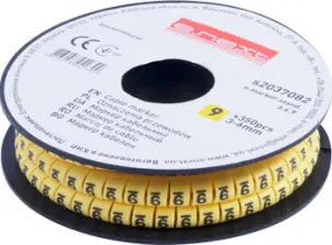 Маркер кабельный e.marker.stand.3.6.9, 3-6 кв.мм, "9", 350 шт №1