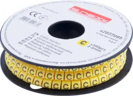 Маркер кабельный e.marker.stand.3.6.C, 3-6 кв.мм, "C", 350 шт