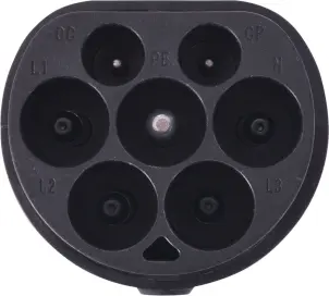 Перехідник e.charge.adapter.T2-GBT-3 із Т2 на GBT, моноліт, 32А, 3 фази №2