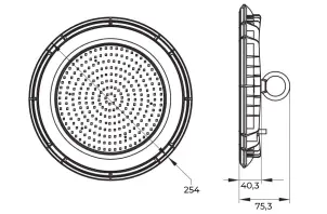 Світильник світлодіодний підвісний e.LED.ufo.stand.100.6500, 100Вт, 6500К, IP65 №5