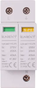 Пристрій для захисту від імпульсних перенапруг e.pro.spd.1+1C.275, 1P+NPE, клас С №3