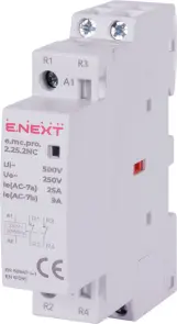 Модульний контактор e.mc.pro.2.25.2NC, 2р, 25А, 2NC, 220В №1