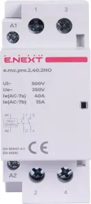 Модульний контактор e.mc.pro.2.40.2NO, 2р, 40А, 2NO, 220В №3