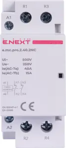 Модульний контактор e.mc.pro.2.40.2NC, 2р, 40А, 2NC, 220В №2