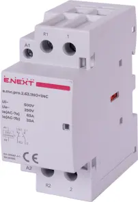 Модульний контактор e.mc.pro.2.63.1NO+1NC, 2р, 63А, 1NO+1NC, 220В №1