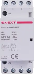 Модульний контактор e.mc.pro.4.25.4NO, 4р, 25А, 4NO, 220В №3