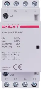 Модульний контактор e.mc.pro.4.25.4NC, 4р, 25А, 4NC, 220В №2
