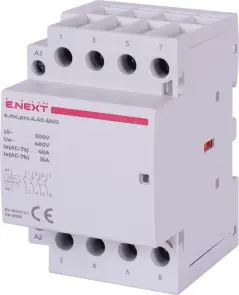 Модульний контактор e.mc.pro.4.40.4NO, 4р, 40А, 4NO, 220В №1