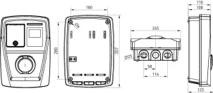 Станція для заряду електромобілів e.charge.pro.22T2C 22кВт 400В 32A Type2 кабель 5м IP54 №3