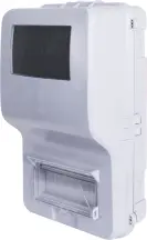 Корпус пластиковий обліковий e.plbox.stand.n.f3.7 IP54 навісний, під трифазний лічильник, 7 модулів