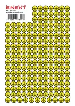 Самоклеюча наліпка "Заземлення" e.sticker.grounding.20 (20х20х20мм) 200 шт/аркуш